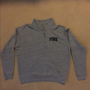 1/4 zip pullover with side pockets